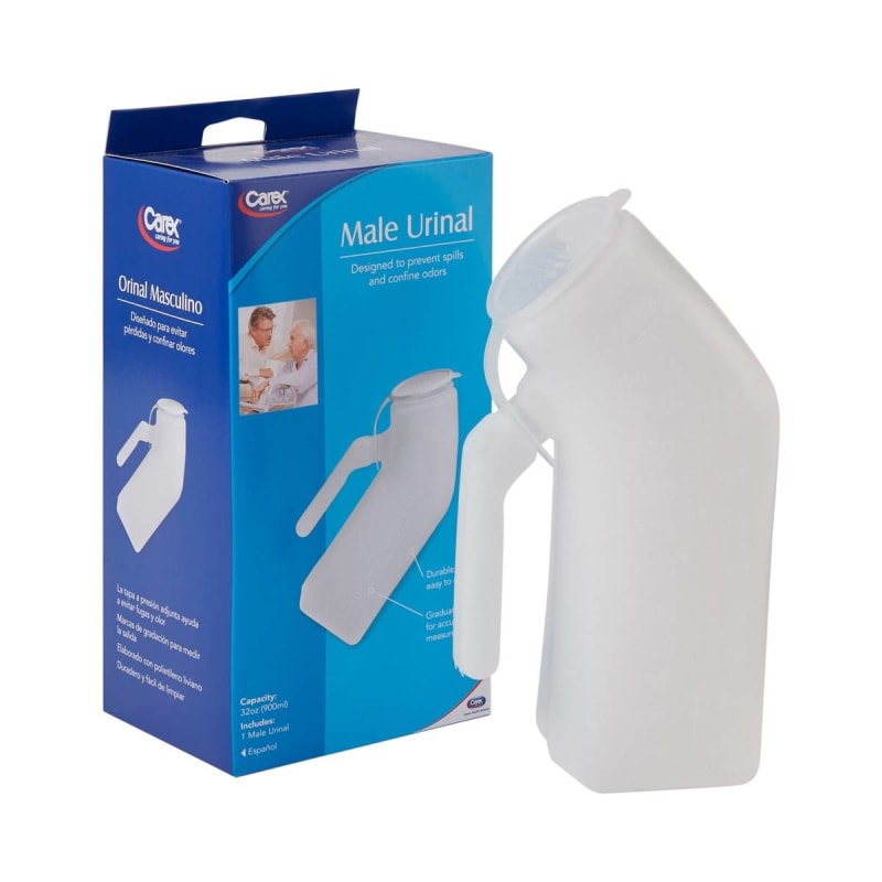 Compass Health Brands CarexÂ® Male Urinal with Cover